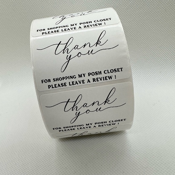 Thank You for Shopping My Posh Closet Sticker Labels – 100 pcs 2in - Picture 6 of 10